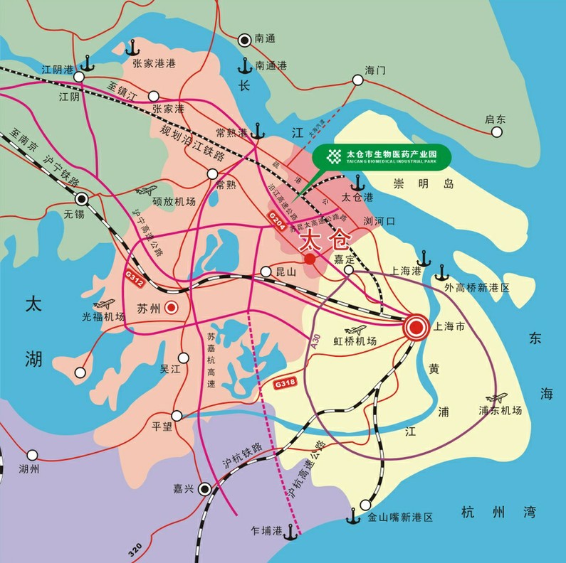 太仓生物医药产业园地理位置