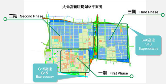 太仓高新区规划总平面图